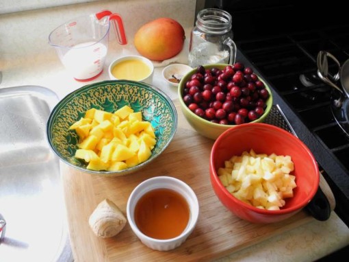 cranberry mango pineapple chutney